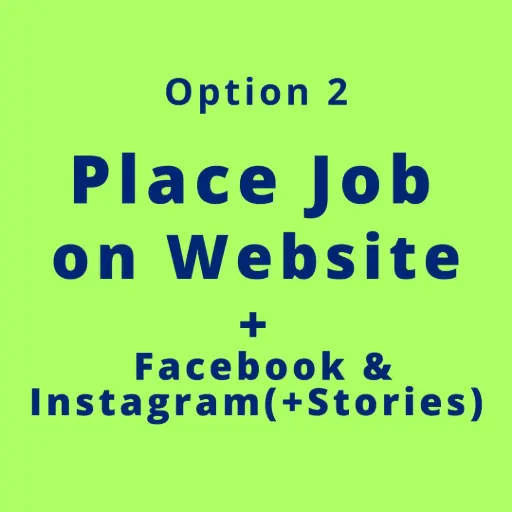 Website Job post + Socials (Option 2)